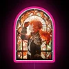 Vibrant Stained Glass Diluc Character RGB Backlit Neon LED Sign