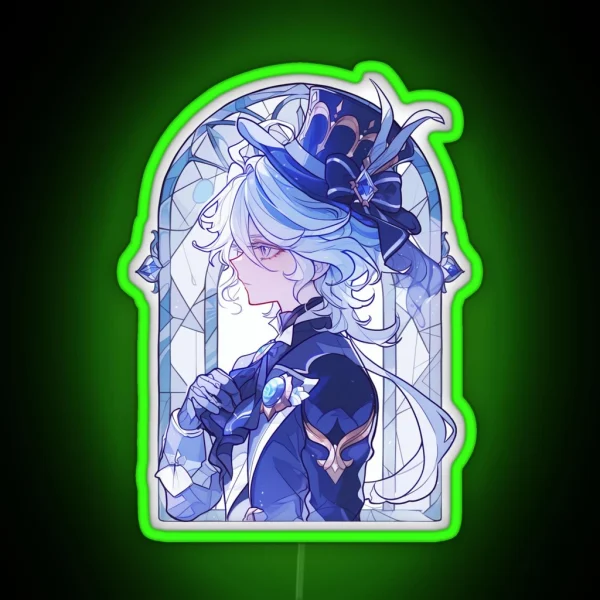 Stained Glass Furina RGB Neon Sign