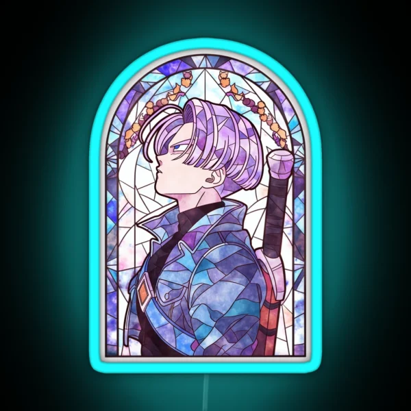 Stained Glass Future Fighter RGB Neon Sign