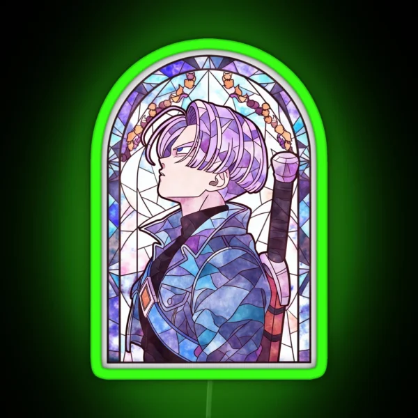 Stained Glass Future Fighter RGB Neon Sign