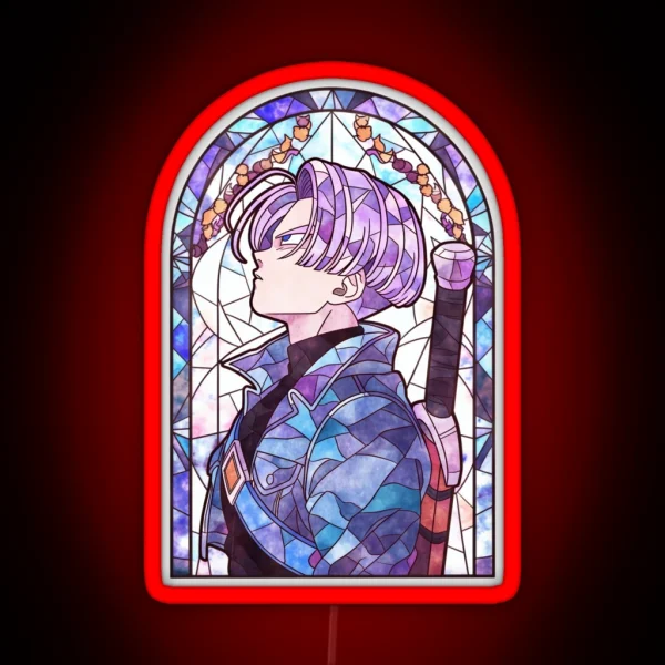 Stained Glass Future Fighter RGB Neon Sign