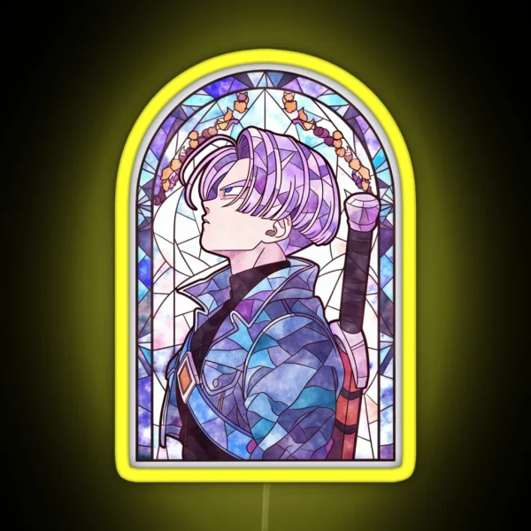 Stained Glass Future Fighter RGB Neon Sign