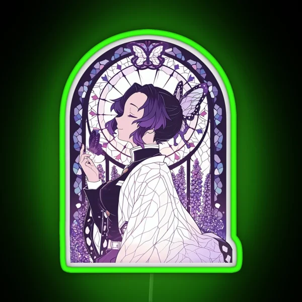 Stained Glass Insect Slayer RGB Neon Sign