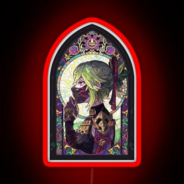 Stained Glass Kuki Shinobu RGB Neon Sign