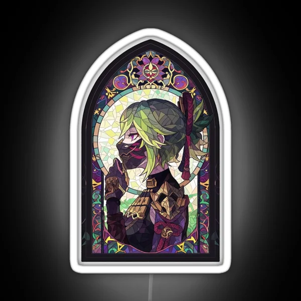 Stained Glass Kuki Shinobu RGB Neon Sign