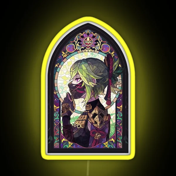Stained Glass Kuki Shinobu RGB Neon Sign