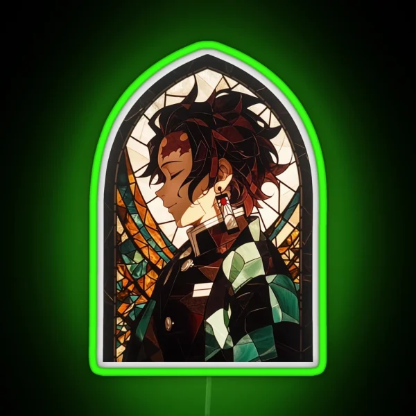 Stained Glass Water Slayer RGB Neon Sign