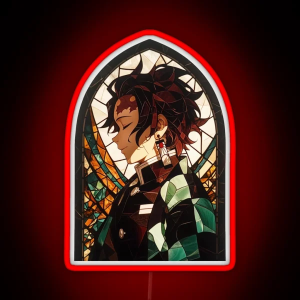 Stained Glass Water Slayer RGB Neon Sign