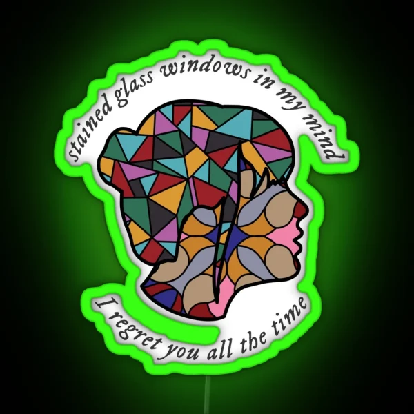 Stained Glass Windows RGB Neon Sign