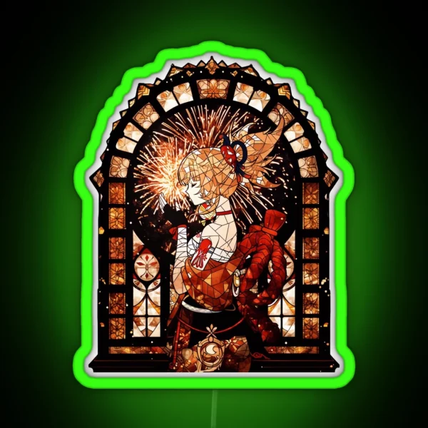 Stained Glass Yoimiya RGB Neon Sign