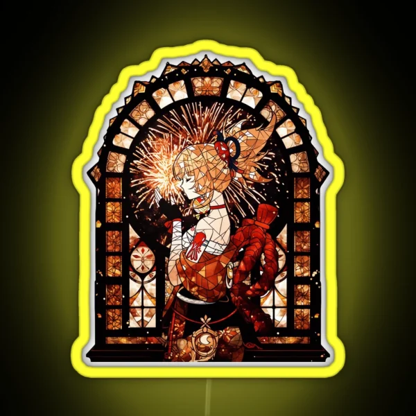 Stained Glass Yoimiya RGB Neon Sign