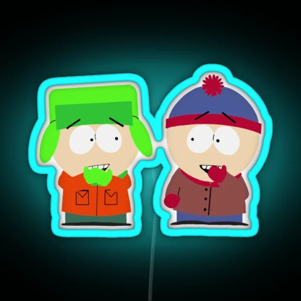 Stan And Kyle RGB Neon Sign