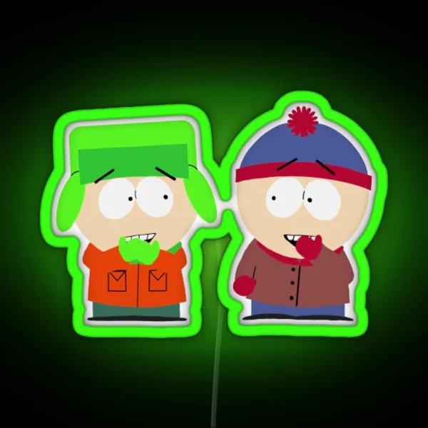 Stan And Kyle RGB Neon Sign