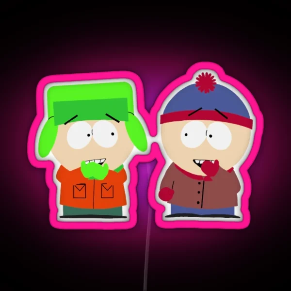 Stan And Kyle RGB Neon Sign
