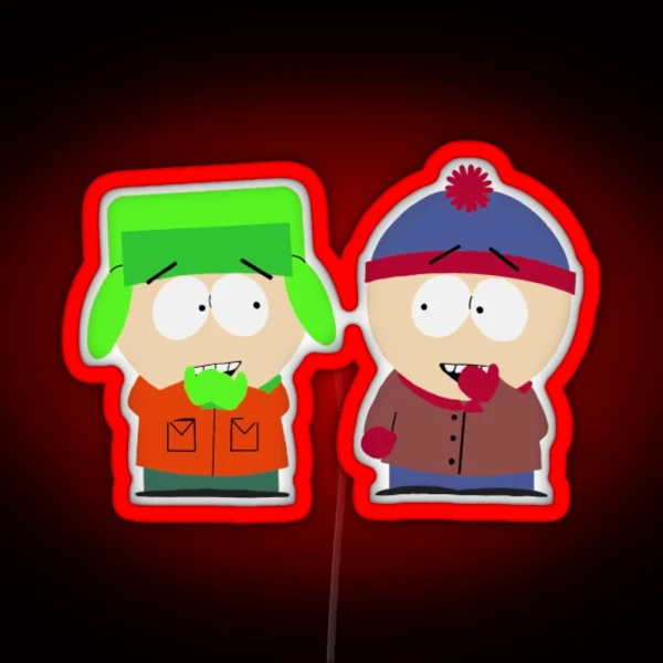 Stan And Kyle RGB Neon Sign