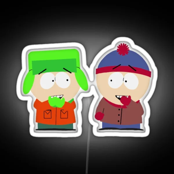 Stan And Kyle RGB Neon Sign