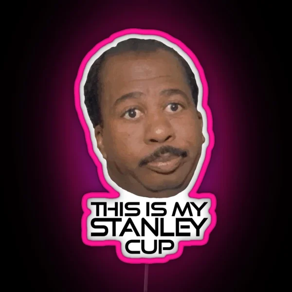 Stanley Cup Mug Of Stanley Hudson From The RGB Neon Sign