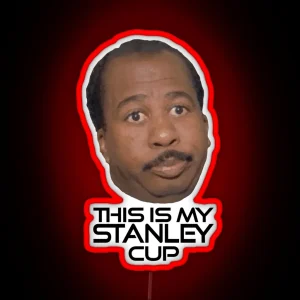 Stanley Cup Mug Of Stanley Hudson From The Office RGB Neon Sign