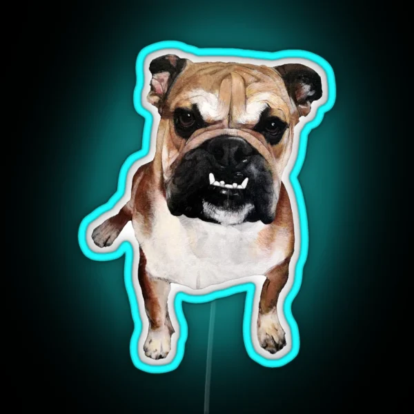 Stanley The Bulldog RGB Neon Sign