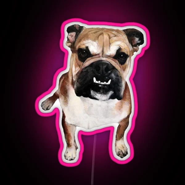 Stanley The Bulldog RGB Neon Sign