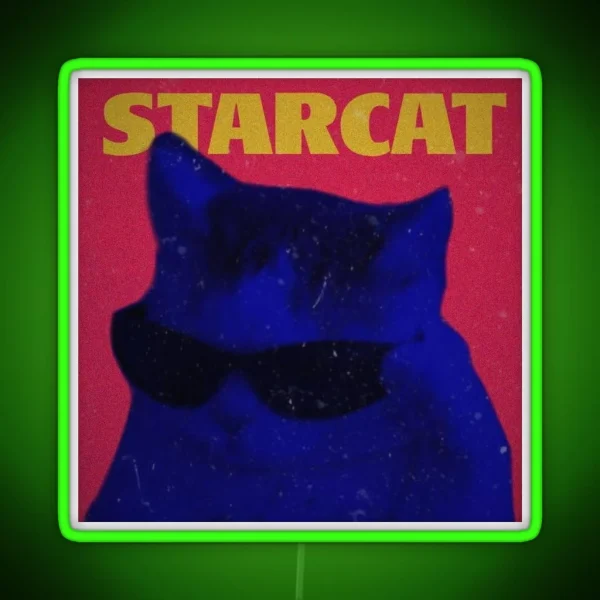 Star Cat RGB Neon Sign