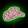 Retro Western Decor Neon Sign with Colorful Glowing Starlight Accents