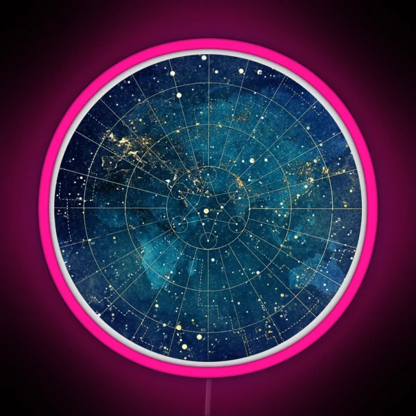 Star Map City Lights RGB Neon Sign