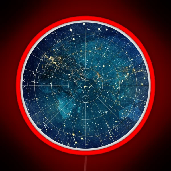 Star Map City Lights RGB Neon Sign
