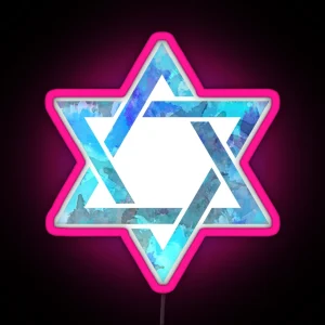 Star Of David RGB Neon Sign