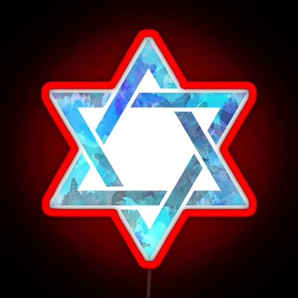 Star Of David RGB Neon Sign