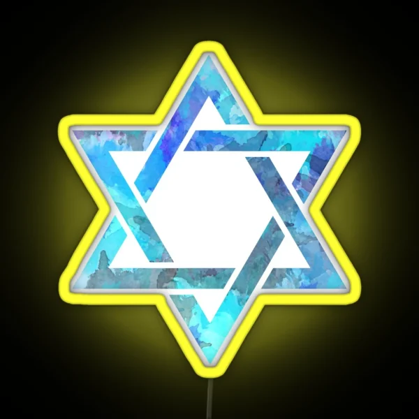 Star Of David RGB Neon Sign