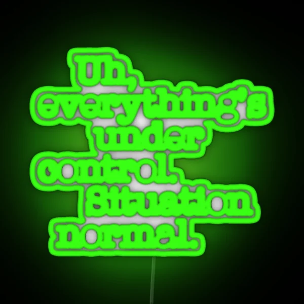 Star Wars Quotes Situation Normal RGB Neon Sign