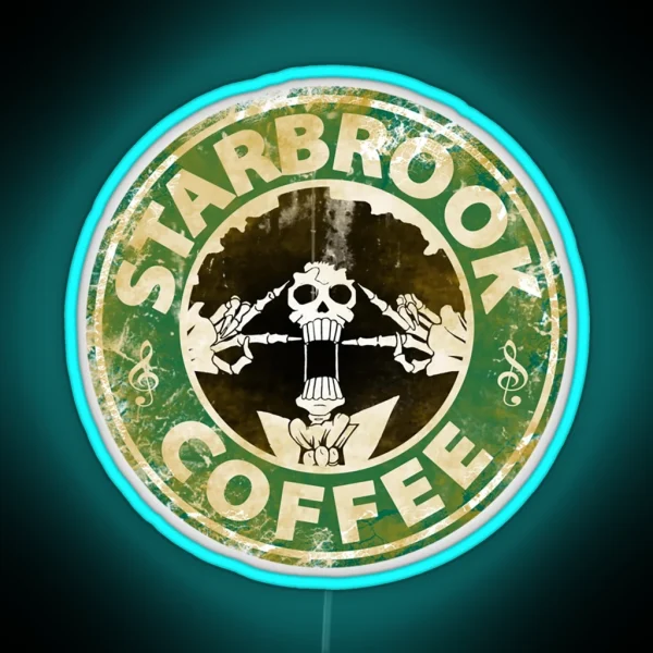 Starbrook Coffee Logo RGB Neon Sign