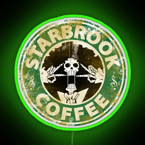 Starbrook Coffee Logo RGB Neon Sign