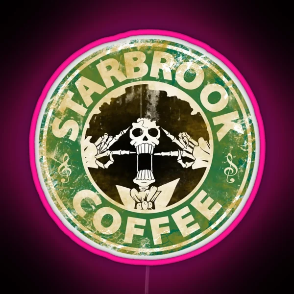 Starbrook Coffee Logo RGB Neon Sign