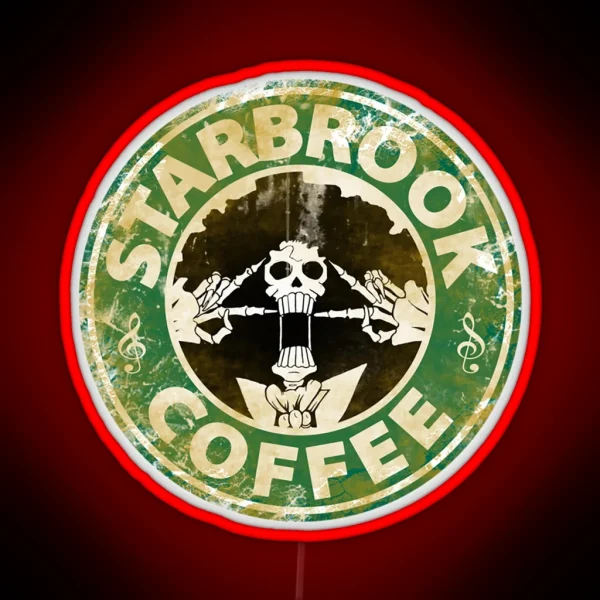 Starbrook Coffee Logo RGB Neon Sign