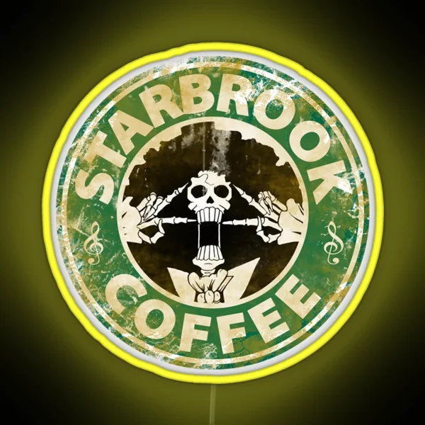 Starbrook Coffee Logo RGB Neon Sign
