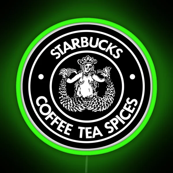 Starbucks 1971 Vintage Original Logo RGB Neon Sign