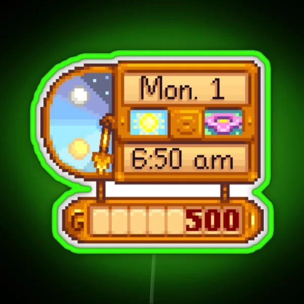 Stardew Valley Day Cycle RGB Neon Sign