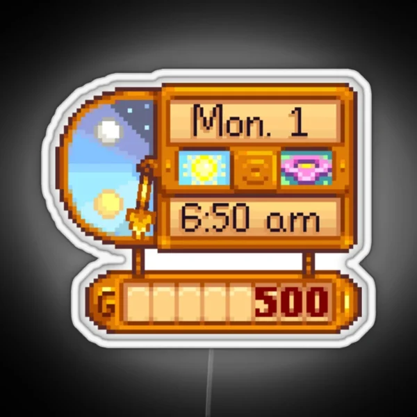 Stardew Valley Day Cycle RGB Neon Sign