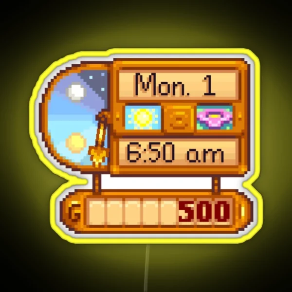 Stardew Valley Day Cycle RGB Neon Sign