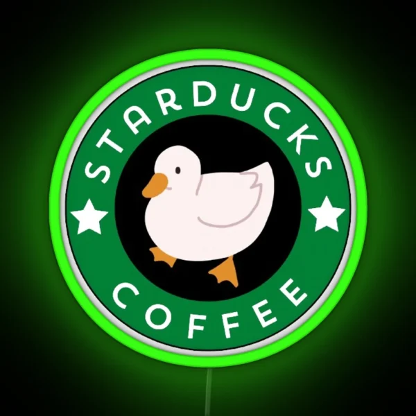 Starducks Coffee Logo RGB Neon Sign
