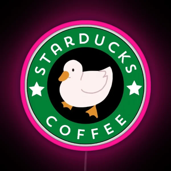 Starducks Coffee Logo RGB Neon Sign