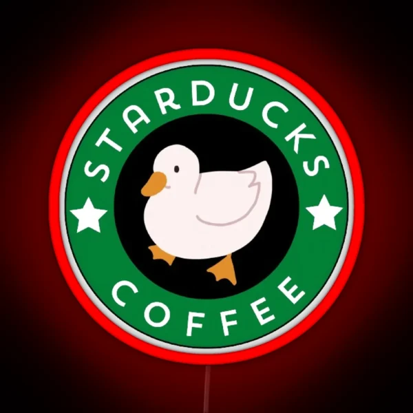 Starducks Coffee Logo RGB Neon Sign