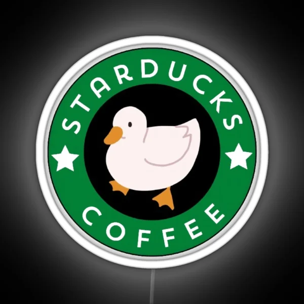 Starducks Coffee Logo RGB Neon Sign