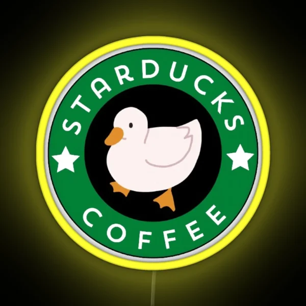 Starducks Coffee Logo RGB Neon Sign