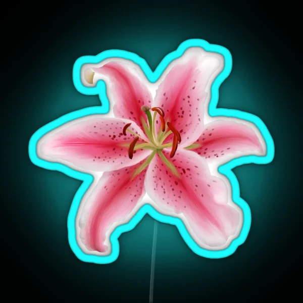 Stargazer Lily RGB Neon Sign