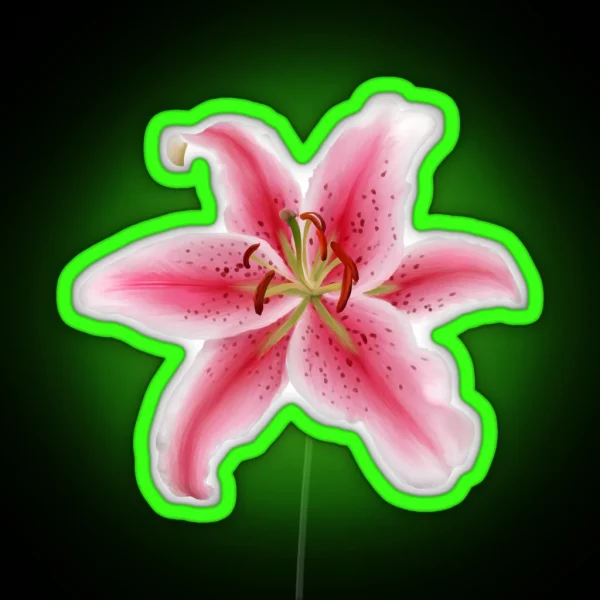 Stargazer Lily RGB Neon Sign