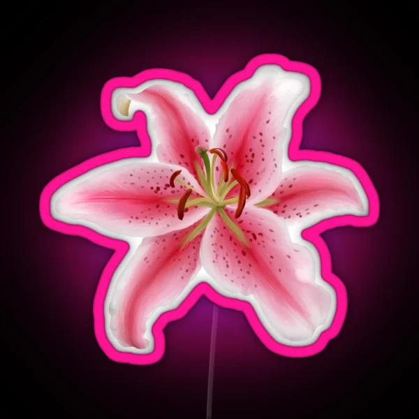 Stargazer Lily RGB Neon Sign