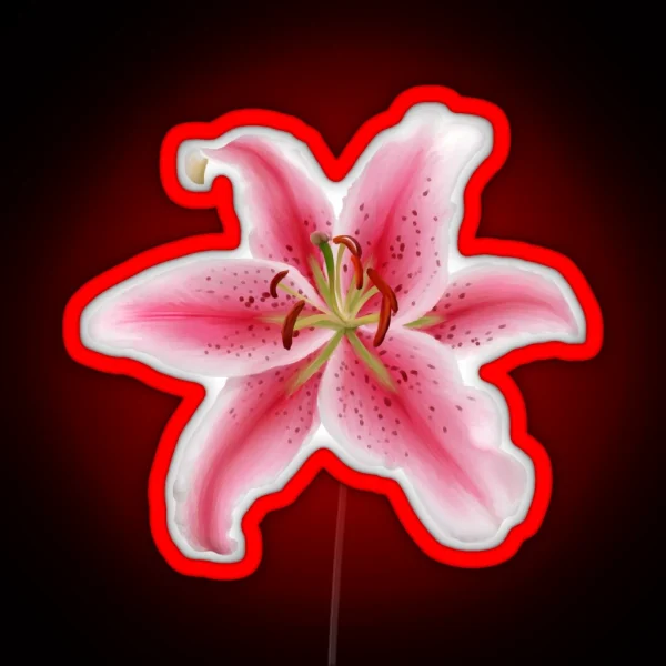 Stargazer Lily RGB Neon Sign